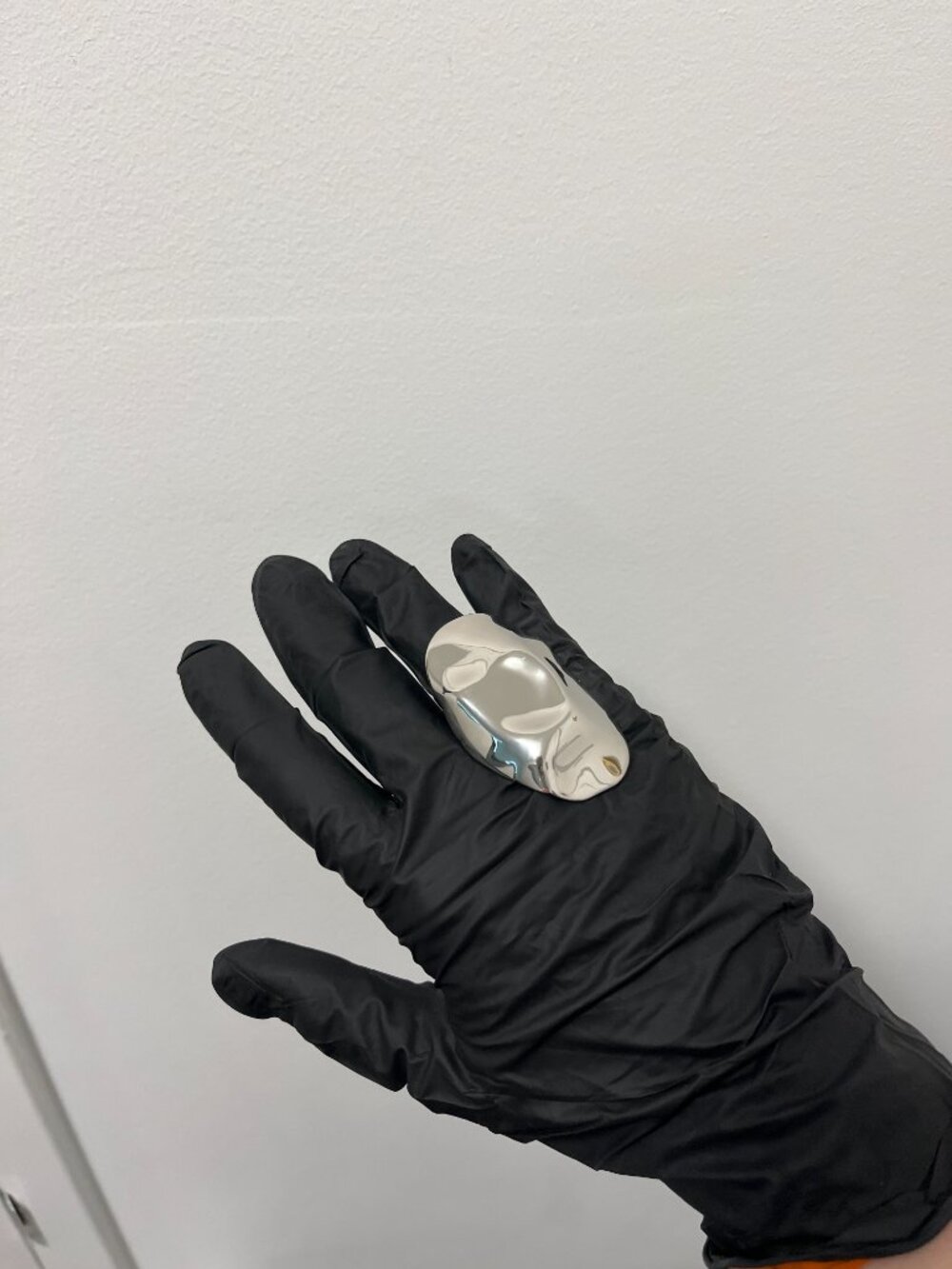 $590 Alexander McQueen Beam Ring color: SILVER New Size 11 Statement Ring Women - Picture 4 of 15